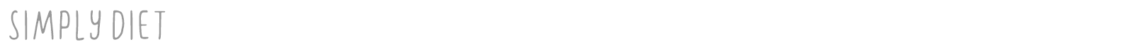 Simply Diet font preview